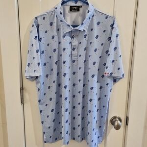 Three Stars Cherokee Ridge Golf Course AOP Performance Polo Shirt - Size XL